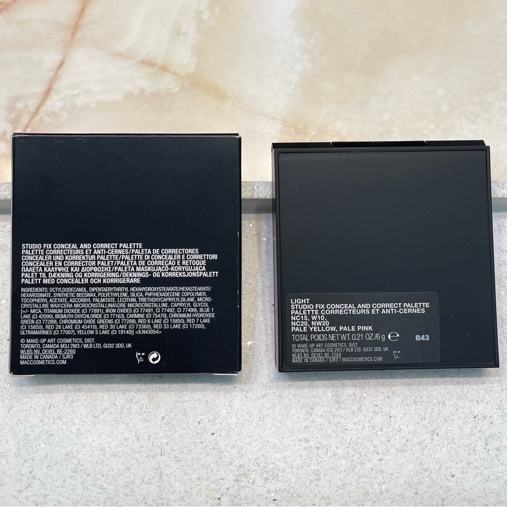 MAC ~ ‘LIGHT’ ~ Studio Fix Conceal & Correct Palette ~ Full Size 6 g ~ NIB - Picture 11 of 16